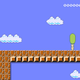 Note that this does not stop the vertical scroll, since the bricks underneath the starting arrow do not count as Terrain.
